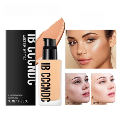 High Coverage Foundation – Waterproof &amp; Smooth Finish