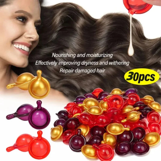 Hair Vitamin Capsules – Keratin &amp; Repair Oil