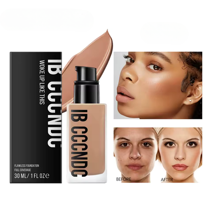 High Coverage Foundation – Waterproof &amp; Smooth Finish